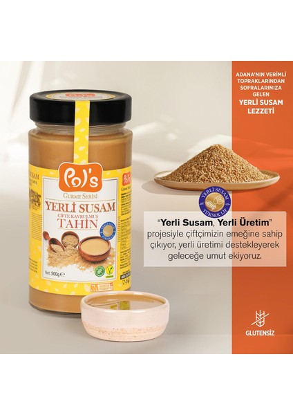 Yerli Susam Serisi Çifte Kavrulmuş Tahin 500 g