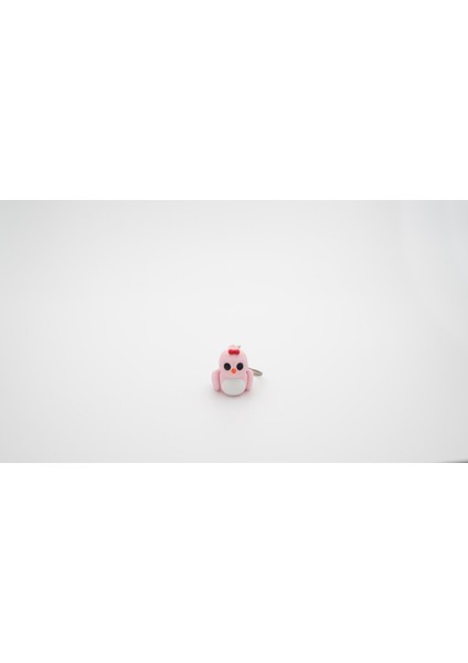 Kuş 3D Pembe Hareketli Anahtarlık