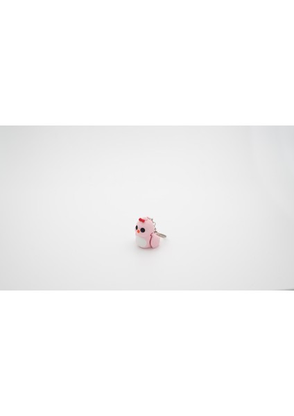 Kuş 3D Pembe Hareketli Anahtarlık