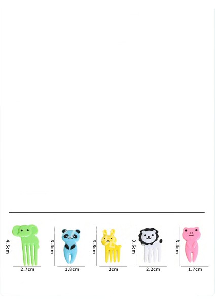 120 Meyve Çatalı Karikatür Kek Çatalı Renkli Plastik Çatal (Yurt Dışından) modelleri