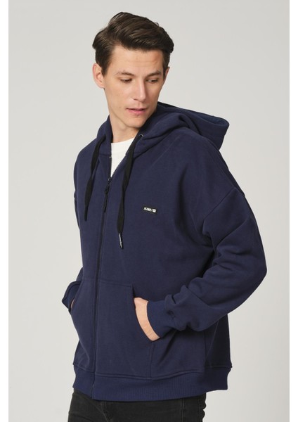 Alexandergardı Fermuarlı Kapüşonlu Sweatshirt (UN-501403)