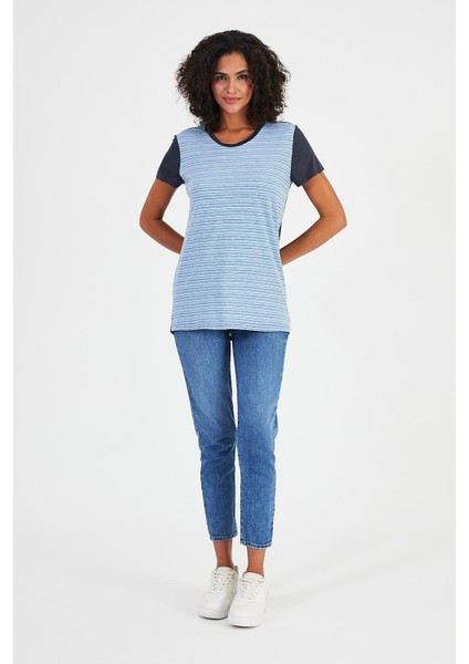 Çizgili Regular Fit T-Shirt B20-130515