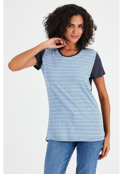 Çizgili Regular Fit T-Shirt B20-130515