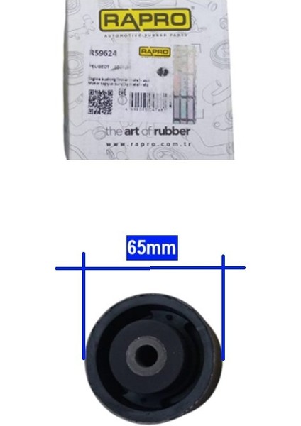 Motor Takozu Burcu Ön (65MM) Peugeot 106 Ym 206 306 405 605 307 Partner Cıtroen Ax Bx C15 Saxo