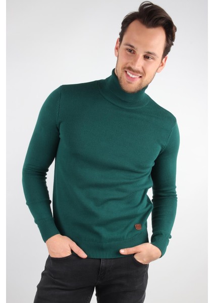 Balıkçı Yaka Regular Fit Casual Kazak Yeni Sezon