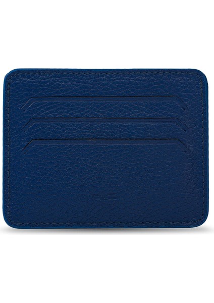 Erkek Hakiki (Gerçek) Deri Kartlık Floater Desen Saks Mavi 114506