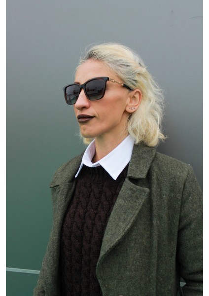 Ds 2289 C 2 Kelebek Kahverengi - Altın Kadın Güneş Gözlüğü