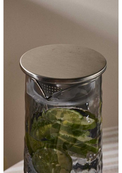 Sante Füme Cam Rüyası Filtre Metal Kapaklı Cam Sürahi 1300ML PER16456 fiyatları