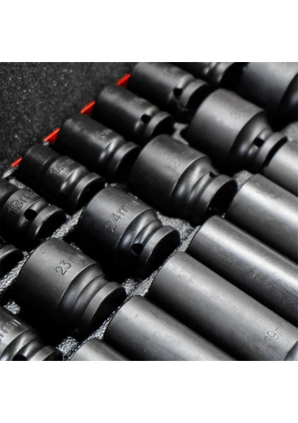 6275 1/2" Havalı Altı Köşe Lokma Takımı 35 Parça