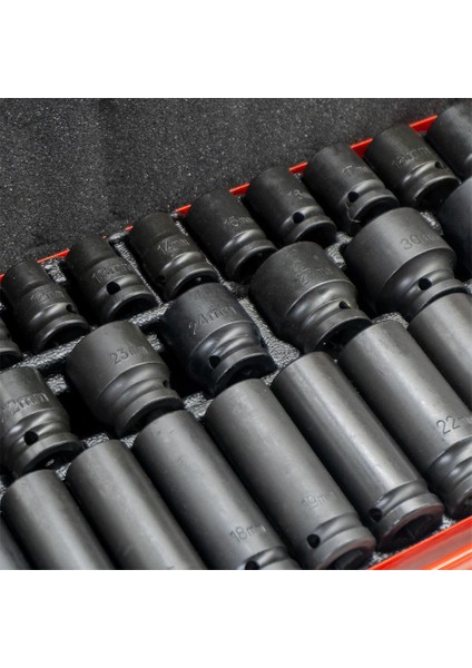 6275 1/2" Havalı Altı Köşe Lokma Takımı 35 Parça