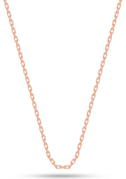925 Ayar Gümüş Kolye Zinciri Rose 45 cm Forse Gümüş Zinciri ST003