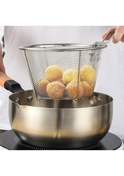 - Paslanmaz Çelik Derin Kızartma Sepeti Fritöz Sepeti