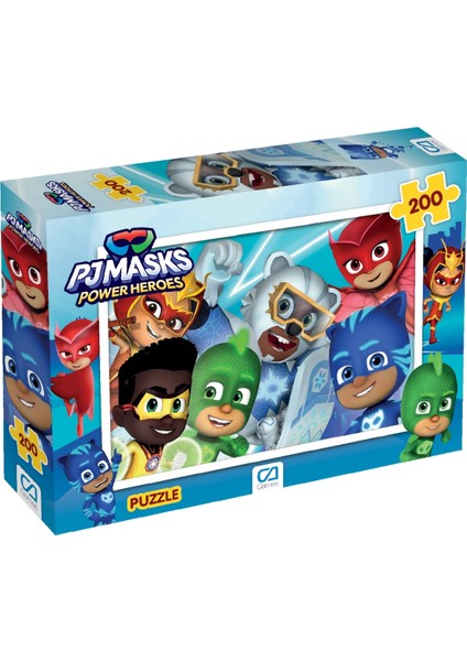 Pjmasks : Pijamaskeliler Lisanslı 200 Parça 33X48CM Çocuk Puzzle Yapboz Serisi