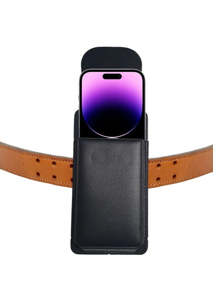 iPhone 14 Pro Max Kılıf Kemer Kılıfı | Kapaklı Mıknatıslı Bel Kılıf
