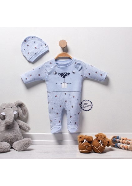 Sevimli Rakun Erkek Bebek Tulumu