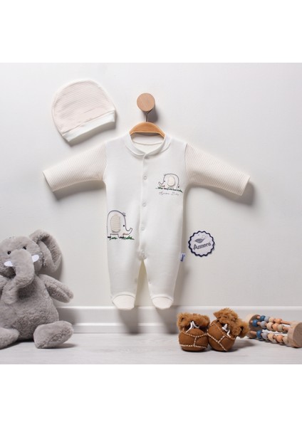 Sevimli Fil Erkek Bebek Tulumu