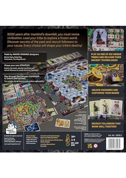 Revive Board Game | Hayatta Kalma Strateji Oyunu | Medeniyet Oyunu | Çocuklar ve Yetişkinler Için Kampanya Odaklı Macera Oyunu | 14+ Yaş | 1-4 Oyuncu | Ortalama Oyun Süresi 90-120 Dakika | Aporta