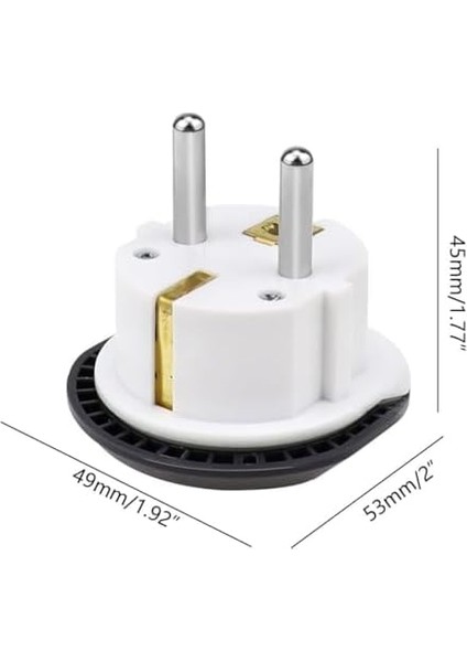 - 2 Adet Evrensel Uluslararası Priz Fiş Adaptör Çevirici 16A 250V Seyahat Fişi Dönüştürücü Adaptörü, 200'DEN Fazla Ülkede Abd/avustralya/uk, Ce Sertifikalı fiyatları
