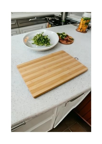 Bambu Kesme Tahtası Antibakteriel Yıkanabilir Doğrama Tahtası Dikdörtgen 24 * 34 CM Büyük Boy modelleri