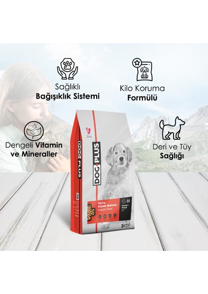 Kuzu Etli Pirinçli Yavru Köpek Maması 3 kg x 2 Adet