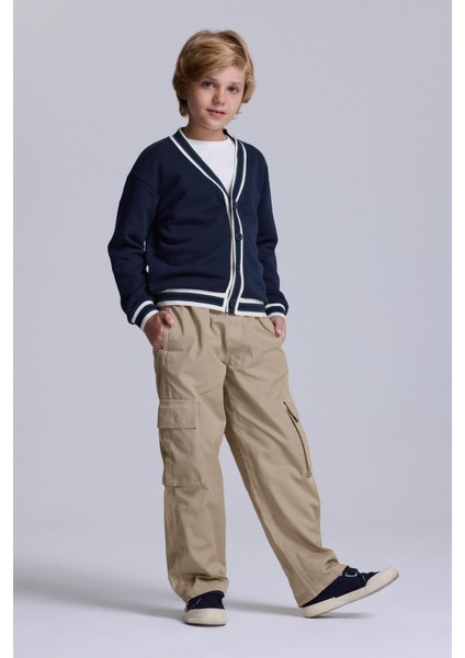 (Kids Boy) Gabardin Kargo Pantolon