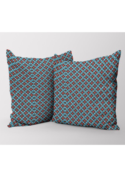 Geometrik Desenli Dijital Baskılı Şifon Saten Kumaş / En 1,50 cm - Elbise , Perde ve Kırlent