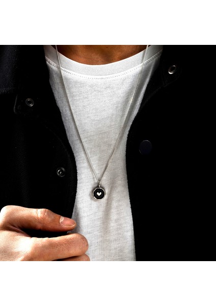Gümüş Kupa Figürlü Kolye 925 Ayar Gümüş Mini Kupa (Kalp) Figürlü Unisex Kolye Iskambil Kartı Kolye fırsatları