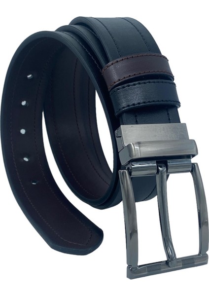 Kahverengi / Siyah Çift Taraflı Suni Deri 4 Cm.lik Unisex Spor Kemer fiyatları
