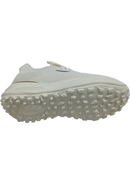 Bej Triko Kadın Sneaker Spor Ayakkabı