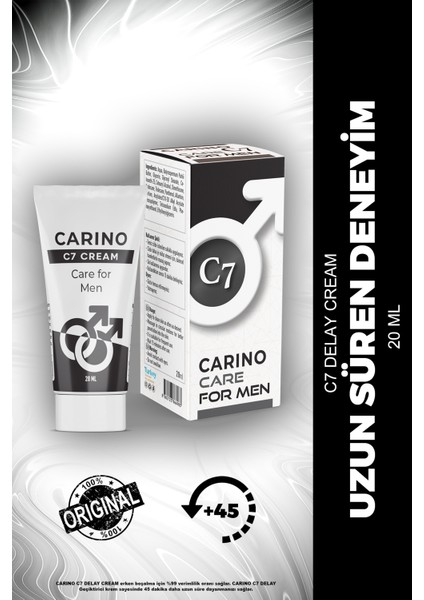 Carino E Bella C7 Rötar Erkek Kremi 20 ml