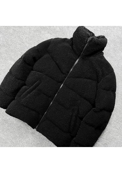 Oversize Peluş Mont