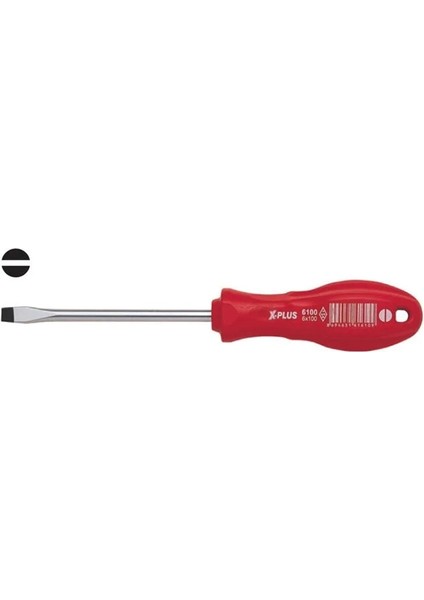 Düz Uçlu Tornavida 4X125 mm / 1001 01 4125