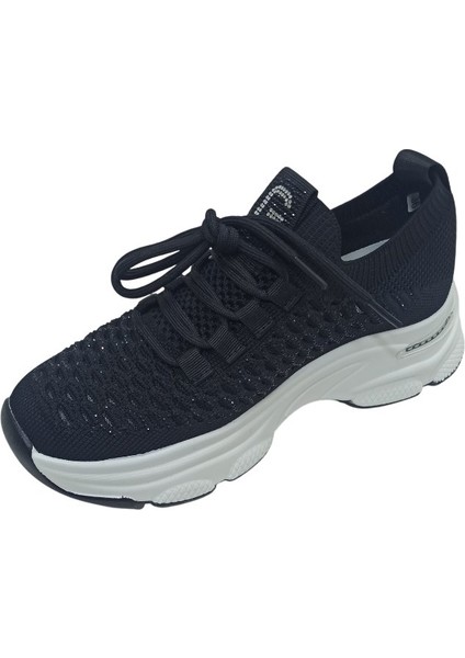 Siyah Triko Kadın Sneaker Spor Ayakkabı