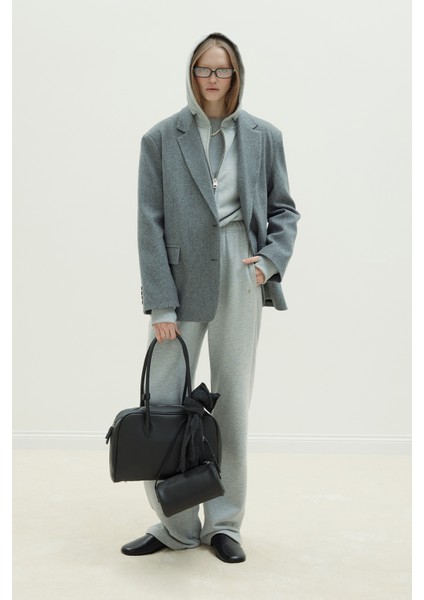 Füme Maskülen Kaşe Blazer Ceket