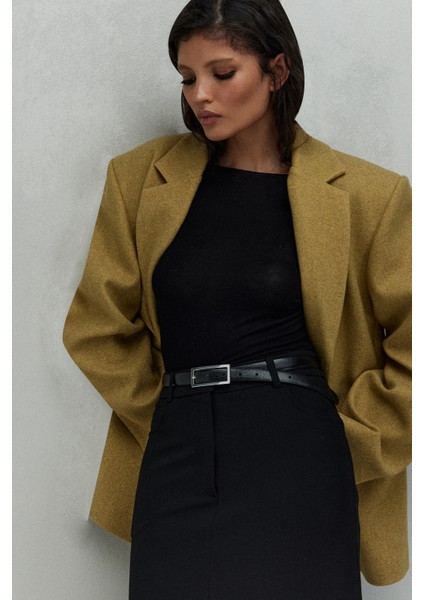 Sarı Gina Kaşe Blazer Ceket indirimleri