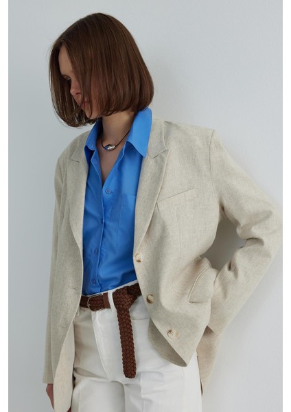 Natürel Gabriel Keten Blazer Ceket
