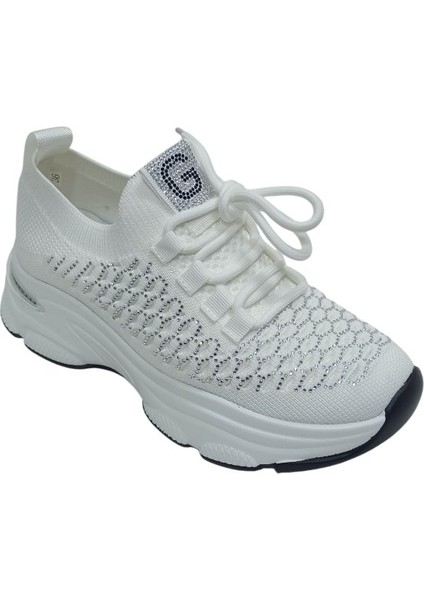Beyaz Triko Kadın Sneaker Spor Ayakkabı fiyatları