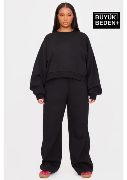 Kadın Büyük Beden Ince Eşofman Altı SPR24BEAK52