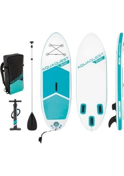 Aqua Quest 240 Şişme Sup Paddle Board Set Kürek Sörfü