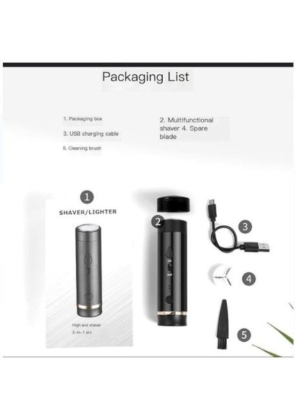 Kablosuz Tıraş Makinesi Ultra Hafif Gri Renkli Tesla Şarjlı Işıklı Çakmak Özellikli modelleri