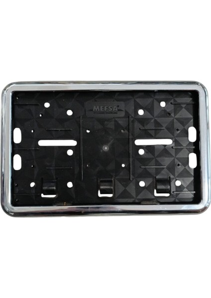 Çerçeveli Motor Plakalık Plaka Altlığı Krom Nikelajlı 1 Adet