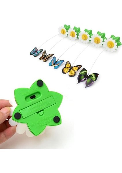 Pilli Hareketli Dönen Kelebek Kedi Oyuncağı Catch Butterfly fırsatları