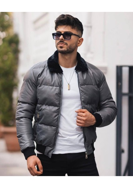 Kürk Yaka Suni Deri Crop Mont fiyatları