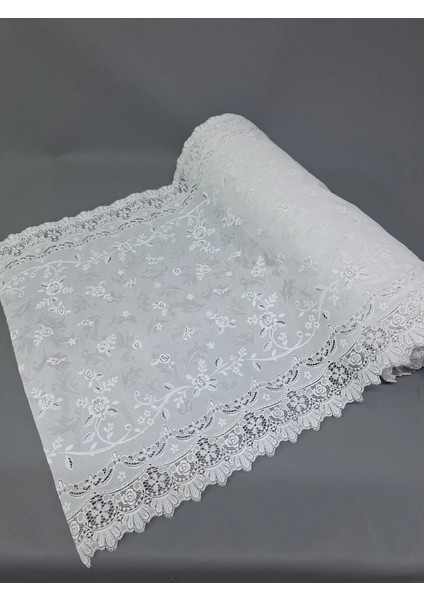 Pvc Küpür Dantel Raf ve Dolap Örtüsü Runner Beyaz fiyatları