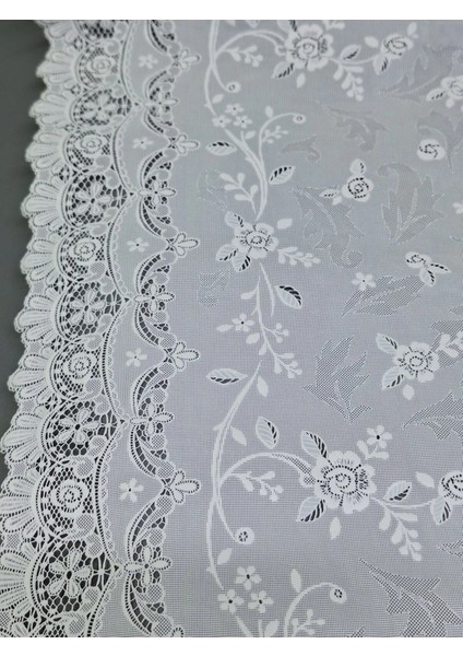 Pvc Küpür Dantel Raf ve Dolap Örtüsü Runner Beyaz modelleri