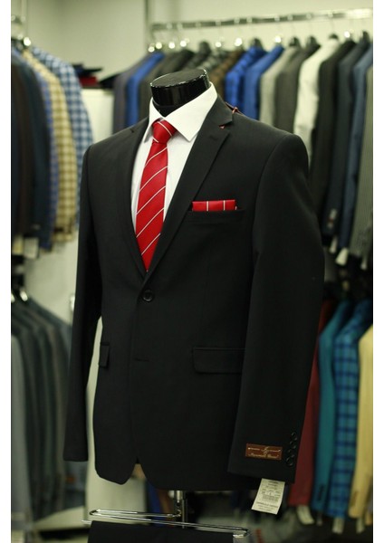 Battal Beden Büyük Boy Klasik Erkek SİYAH Takım Elbise fiyatları