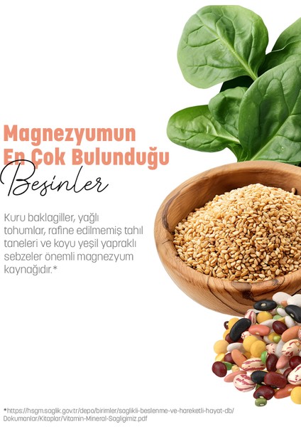 Magnezyum 60 Kapsül