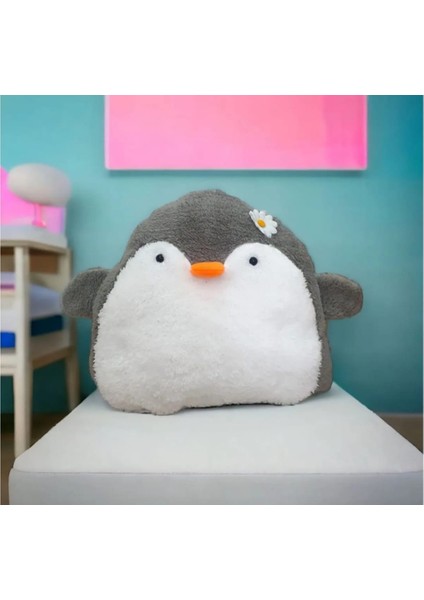Sevimli Peluş Penguen Yastık & Yumuşak Uyku Arkadaşı & Oyuncak & Çocuk Odası Yastığı &hediyelik 40CM