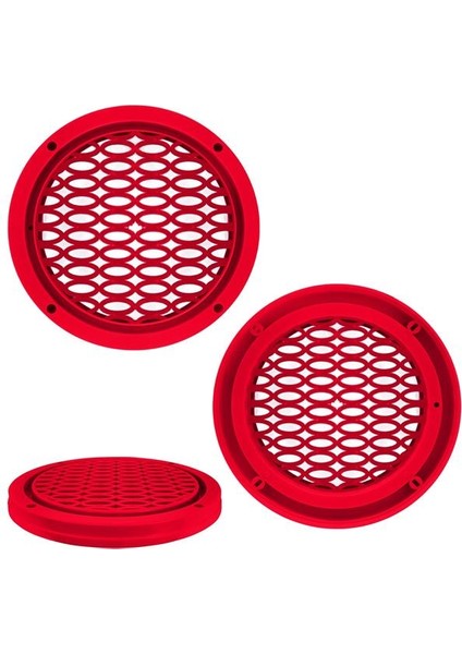 Midrange Kapağı LED Takılabilir 20CM Kırmızı 2 Adet