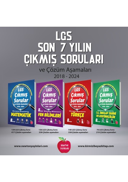 Lgs Matematik Türkçe Fen Bilimleri Inkılap Tarihi ve Atatürçülük Çıkmış Sorular ve Çözümleri Lgs Hazırlık fiyatları
